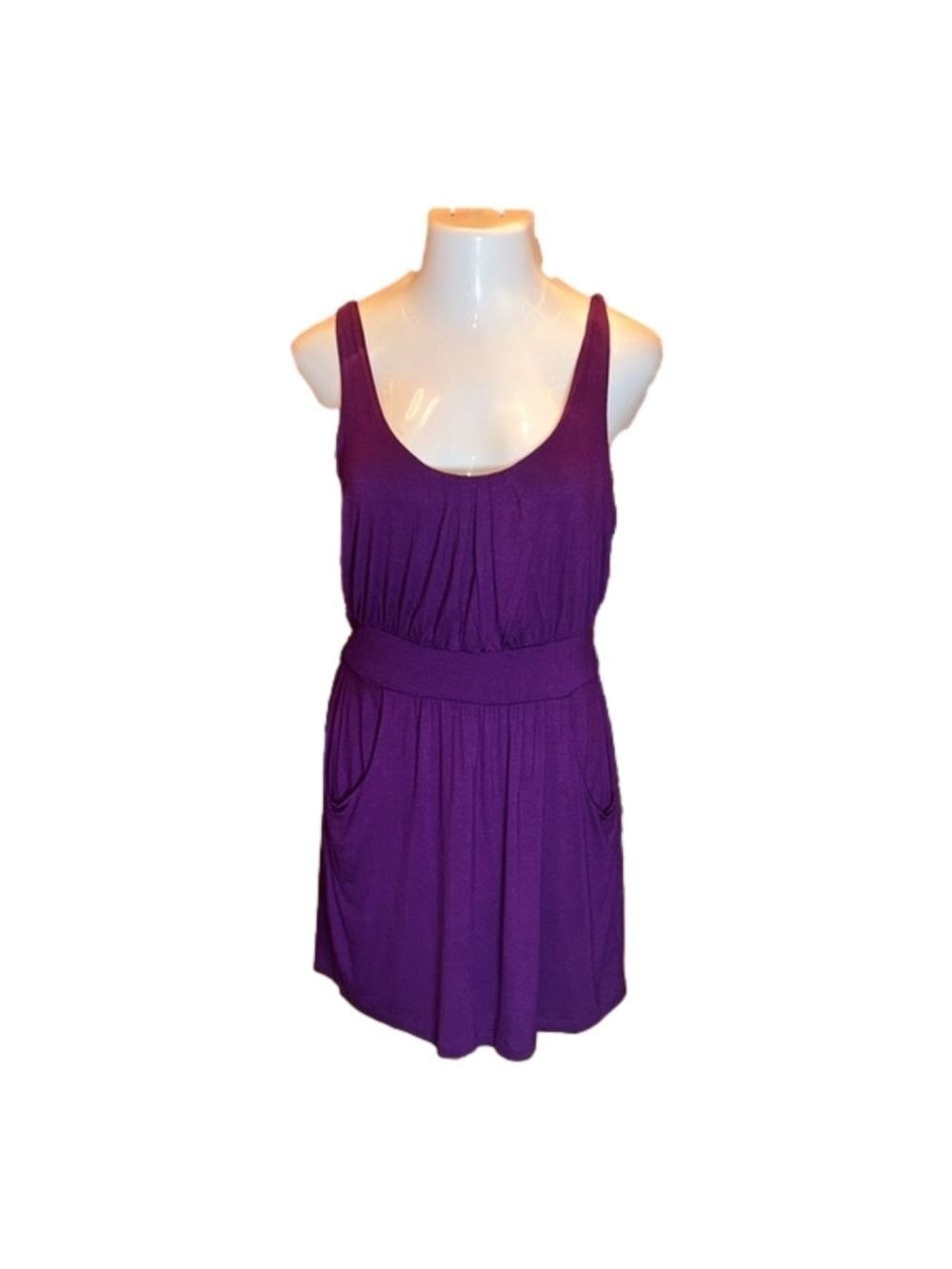 CHARLOTTE RUSSE “Later” Purple Sundress with Pockets Size XL, NWT!